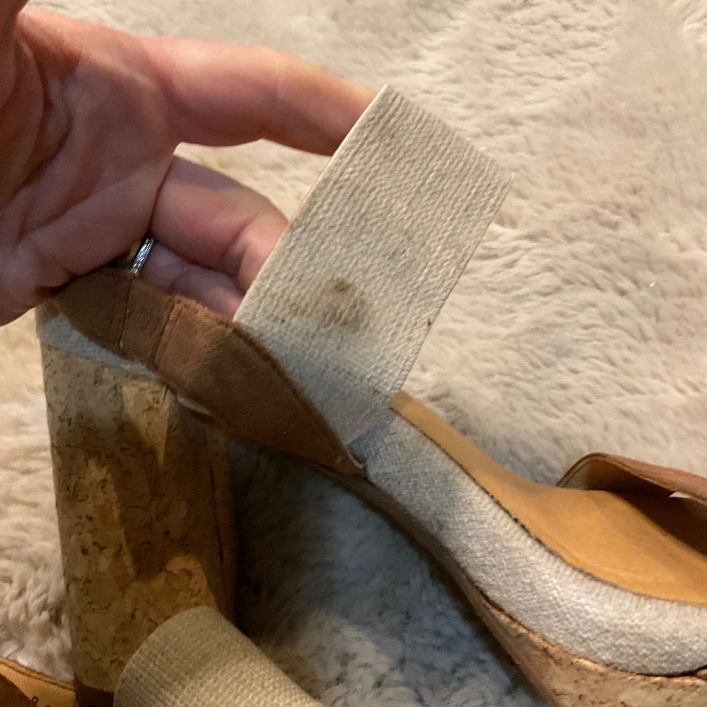 Yellowbox Amil Block Heeled Sandals Cork Platform Size 8.5 Womens - Picture 5 of 11
